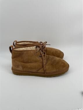 UGG Neumel Boots Brown Suede Men 12 Shearling Lined Casual Chukka‎